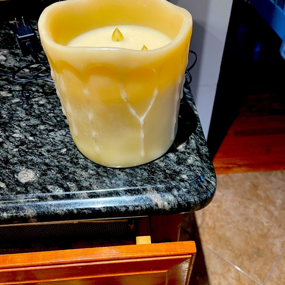 Battery lighted candle 6 inch